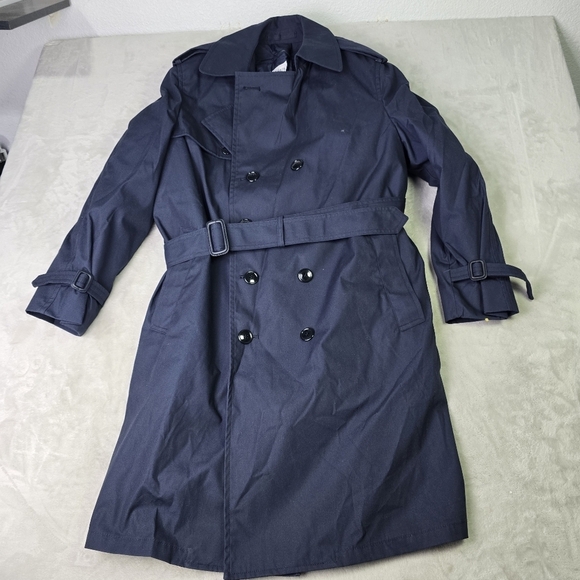 Defense Logistics Agency Other - USAF Jacket Mens 44S Navy Blue Zip Removable Liner USGI 8405-01-175-2296